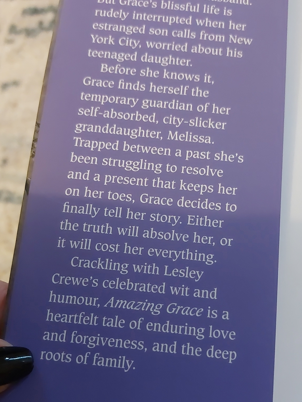 ๐5/$25 Amazing Grace By Lesley Crewe Softcover Book Paperback - Picture 6 of 6